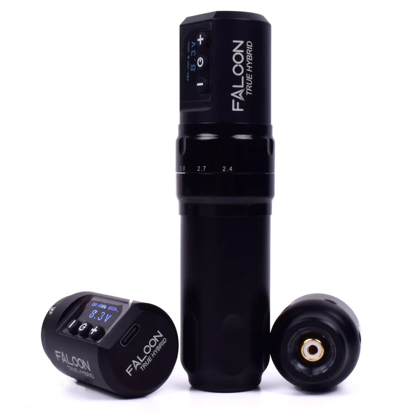 Falcon True Hybrid Wireless Tattoo Pen Machine with 2 Removable Battery