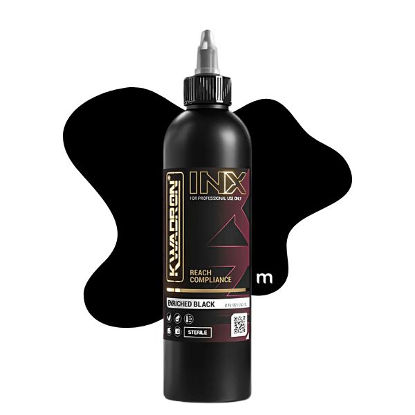 Kwadron Tattoo Ink Enriched Black - 8oz 240ml