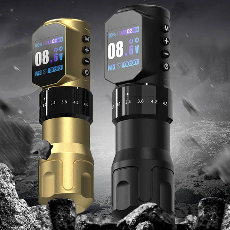 Kissure Wireless Tattoo Machine Stroke Adjustable